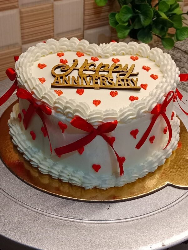 love heart dark  chocolate cake